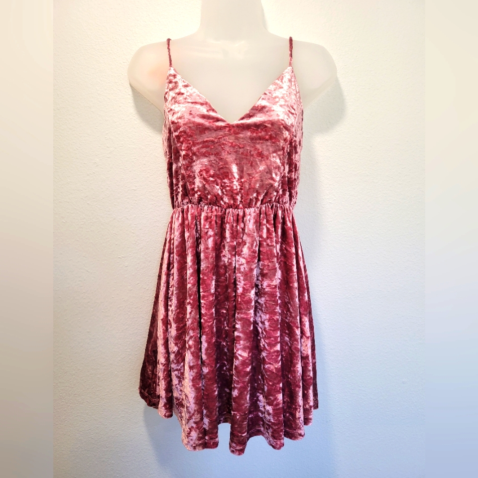 Nwt Women's Romeo & Juliet Couture Crushed Velvet Fit & Flare Dress Sz Medium